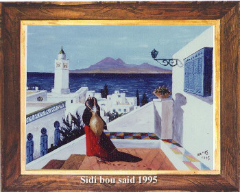 Obra contemporánea nombrada « Sidi bou said 1995 », Hecho por EMILE RAMIS