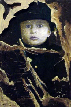 Obra contemporánea nombrada « L' enfant au bouton d'or », Hecho por ROGER AUDIBERT