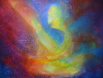 Obra contemporánea nombrada « buddha galaxie 2 », Hecho por ANUPAM CADIOU GERARD