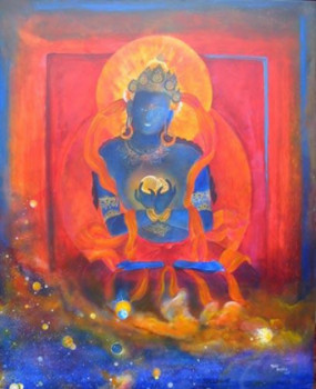 Obra contemporánea nombrada « shiva createur », Hecho por ANUPAM CADIOU GERARD