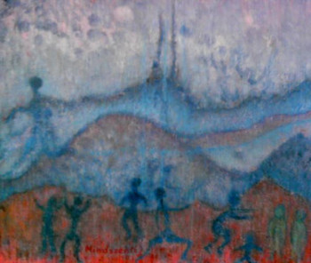 Obra contemporánea nombrada « les adorateurs de la pluie », Hecho por MINDSZENTI
