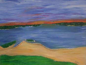 Obra contemporánea nombrada « Plage Oka », Hecho por MAHIKAM RICHARD DOYLE DIT RAYNEAULT