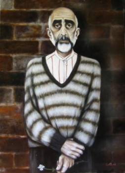 Obra contemporánea nombrada « Hommage à Jôao César Monteiro », Hecho por JEAN-FRANçOIS COSTE