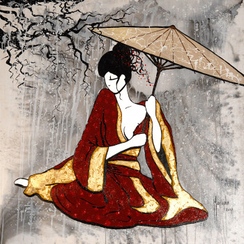 Obra contemporánea nombrada « Geisha Snow », Hecho por PATRICE MURCIANO