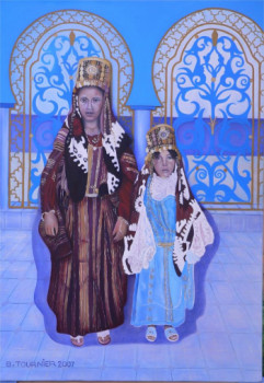 Obra contemporánea nombrada « Les fillettes de Mahares », Hecho por ABERNARDO