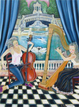Obra contemporánea nombrada « Le premier concerto pour harpe et violoncelle », Hecho por ABERNARDO