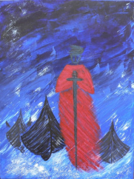 Obra contemporánea nombrada « Viking », Hecho por GWEN