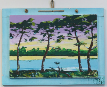 Obra contemporánea nombrada « gatseau, galon d'or », Hecho por LUDO
