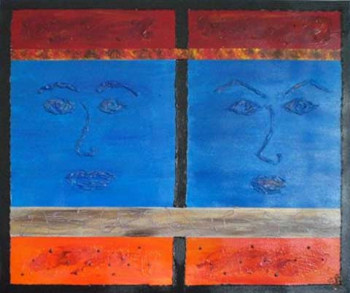 Obra contemporánea nombrada « Portrait 1 », Hecho por SB TABLEAUX