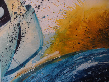 Obra contemporánea nombrada « AFI OTE TAI », Hecho por RAPHAEL - ARTISTE SIAPO