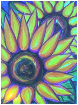 Obra contemporánea nombrada « Girasoli II », Hecho por STEPHANE CUNY