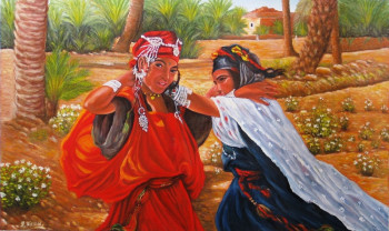 Obra contemporánea nombrada « Les filles de Boussaada », Hecho por ABDELMALEK FILAH