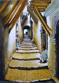 Obra contemporánea nombrada « une rue ou casbah alger », Hecho por ABDELMALEK FILAH