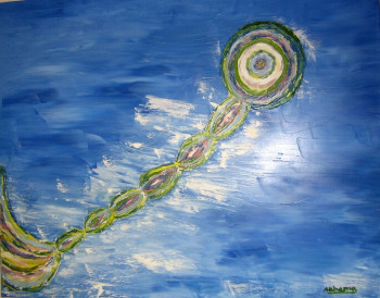 Obra contemporánea nombrada « la fée des eaux », Hecho por MARIE-ROSE ATCHAMA