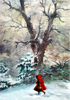 Obra contemporánea nombrada « LE CHAPERON ROUGE », Hecho por SHIREL.S