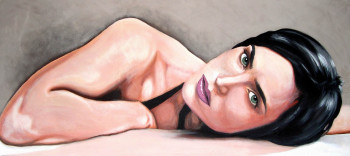 Obra contemporánea nombrada « PORTRAIT - "Jennifer Connelly" », Hecho por AGRISELIN