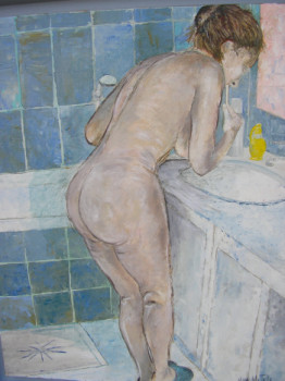 Obra contemporánea nombrada « la toilette », Hecho por HUGHES DE LA TAILLE