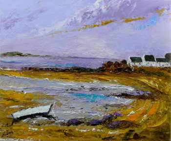 Obra contemporánea nombrada « Marée basse », Hecho por RAOUL RIBOT