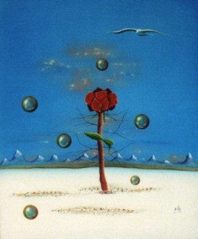 Obra contemporánea nombrada « paysage 1 », Hecho por GABY