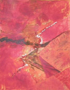 Obra contemporánea nombrada « Flamenco », Hecho por MARTINE PERNELLE-TROILLARD