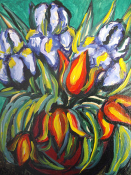 Obra contemporánea nombrada « Bouquet M », Hecho por STEPHANE CUNY