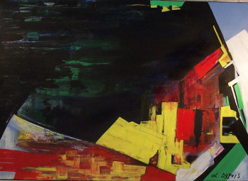 Obra contemporánea nombrada « NOCTURNE 4 », Hecho por LYSIANE DUPUIS - CAVART