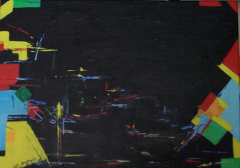 Obra contemporánea nombrada « NOCTURNE 5 », Hecho por LYSIANE DUPUIS - CAVART