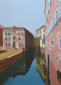 Obra contemporánea nombrada « venise l'été », Hecho por STINCKWICH