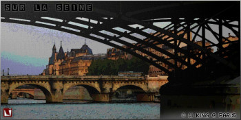 Obra contemporánea nombrada « La Seine 1 », Hecho por KING LI