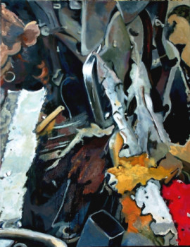 Obra contemporánea nombrada « Chaotique I », Hecho por CAROLYN JORDAN