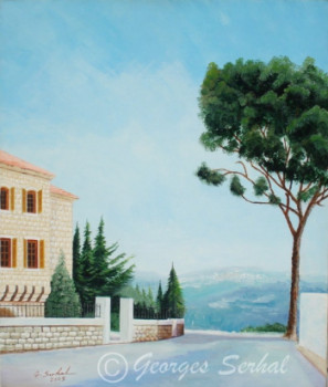 Obra contemporánea nombrada « L 048 - Sur la route de Bikfaya / Liban », Hecho por GEORGES SERHAL