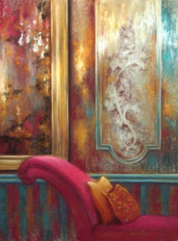 Obra contemporánea nombrada « La Méridienne Rose », Hecho por LAURELLE BESSE