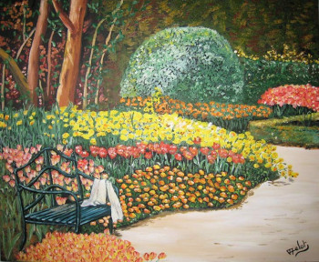 Obra contemporánea nombrada « FEERIE DU JARDIN DE MONET », Hecho por AMELIE AMELOT