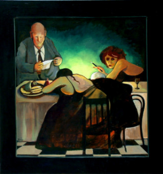 Obra contemporánea nombrada « La grande bouffe », Hecho por CAROLYN JORDAN