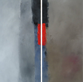 Obra contemporánea nombrada « Gris III Diptyque », Hecho por MARCO