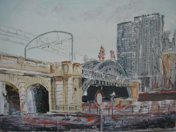 Obra contemporánea nombrada « XVème arrondissement parisien », Hecho por HUGHES DE LA TAILLE