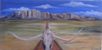 Obra contemporánea nombrada « TEXAS », Hecho por VALERIE CAILLEAU
