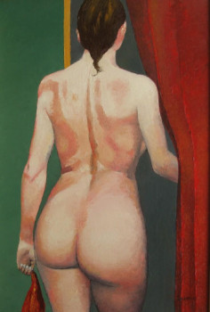 Obra contemporánea nombrada « Sortie de scène », Hecho por MARCEL DUMAS