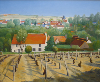 Obra contemporánea nombrada « Sancerrois », Hecho por MARCEL DUMAS