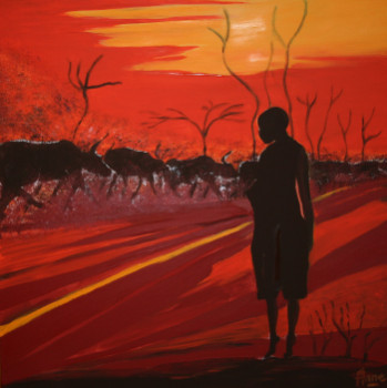 Obra contemporánea nombrada « MIGRATION », Hecho por ANNE