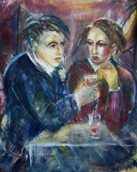 Obra contemporánea nombrada « Rencontre », Hecho por SERAP