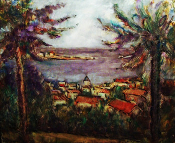 Obra contemporánea nombrada « "Paysage (2)" », Hecho por JEAN PIERRE HARIXCALDE