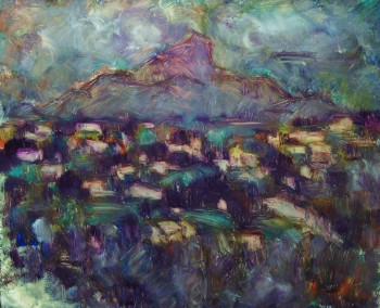 Obra contemporánea nombrada « "Vue de la Rhune" », Hecho por JEAN PIERRE HARIXCALDE