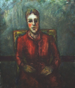 Obra contemporánea nombrada « "Femme en robe rouge" », Hecho por JEAN PIERRE HARIXCALDE