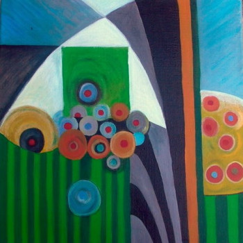 Obra contemporánea nombrada « Prairie bourguignonne », Hecho por ERVALENA