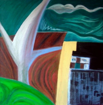 Obra contemporánea nombrada « L'oeil de verre », Hecho por ERVALENA