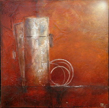 Obra contemporánea nombrada « Fusion », Hecho por EVELYNE HAUS-HAFFNER