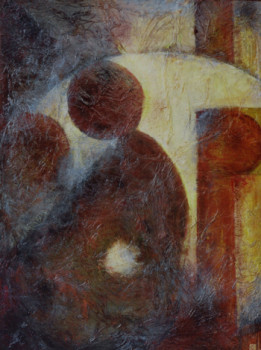 Obra contemporánea nombrada « Reflexions », Hecho por EVELYNE HAUS-HAFFNER