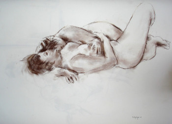 Obra contemporánea nombrada « deux étreintes », Hecho por MICHEL MONTIGNE