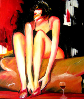 Obra contemporánea nombrada « RENCONTRE D'UN SOIR », Hecho por ZACHARIEN